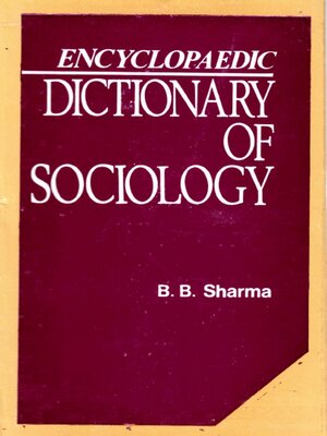 cover image of Encyclopaedic Dictionary of Sociology
